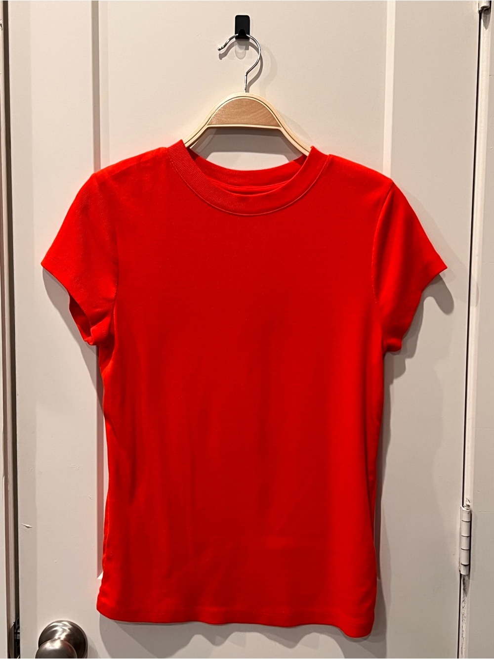 a new day Short Sleeve Crew Neck Tee in Bright Red